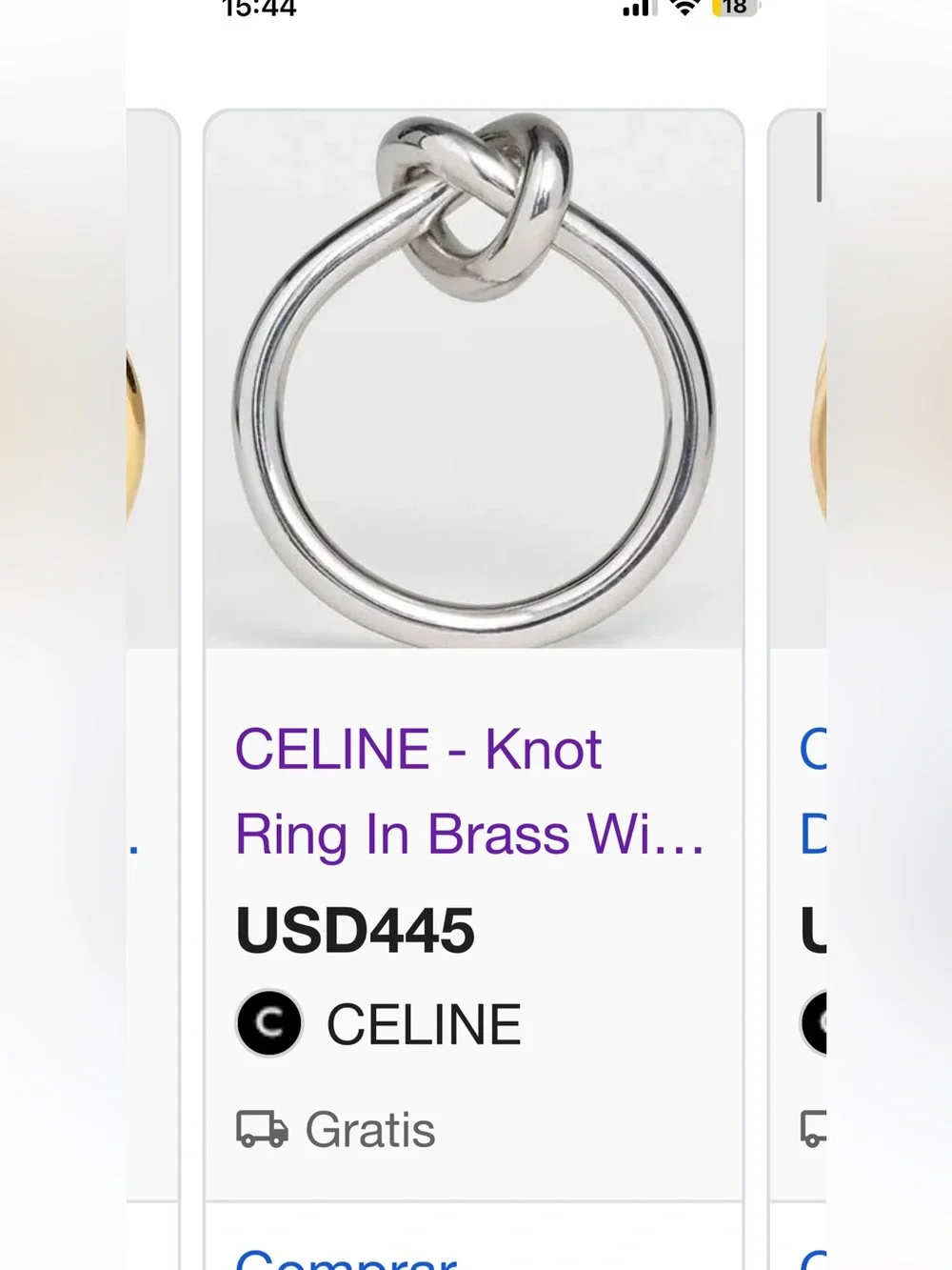 Celine knot ring
